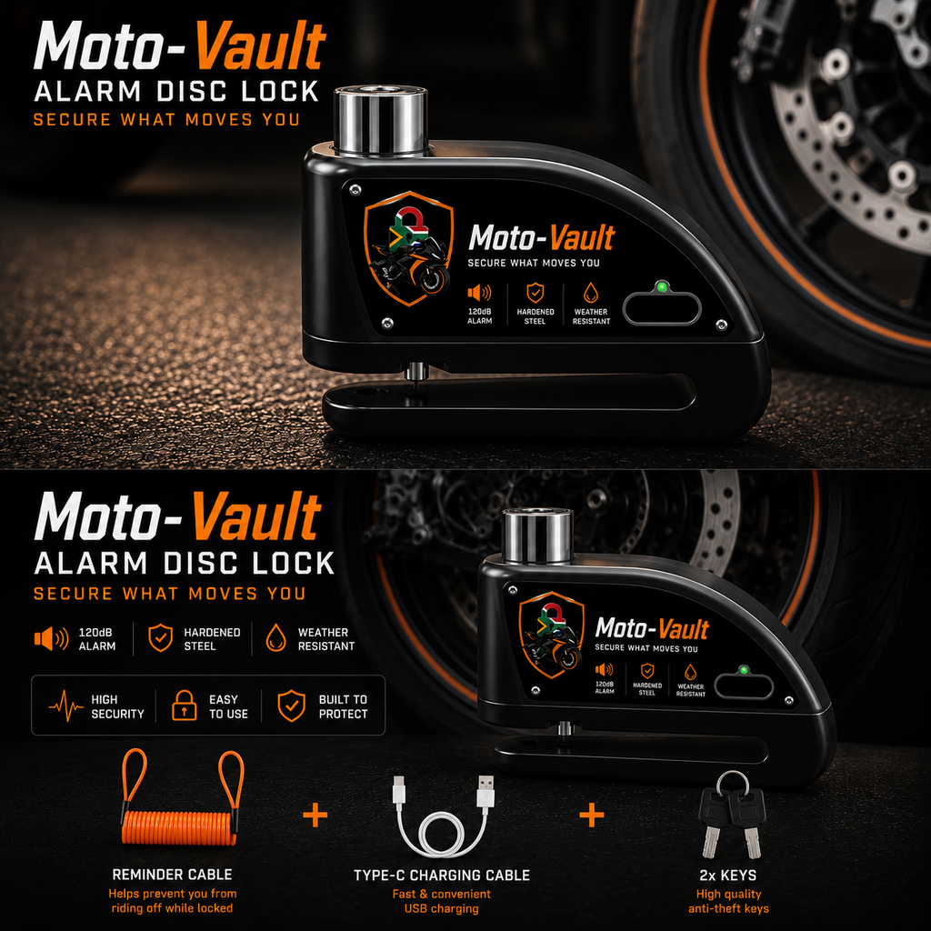 Moto-Vault Alarmed Disc Lock