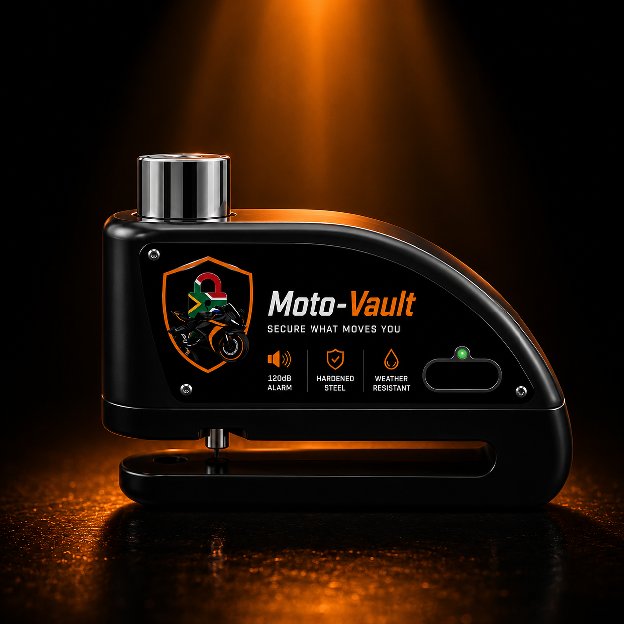 Moto-Vault Alarmed Disc Lock