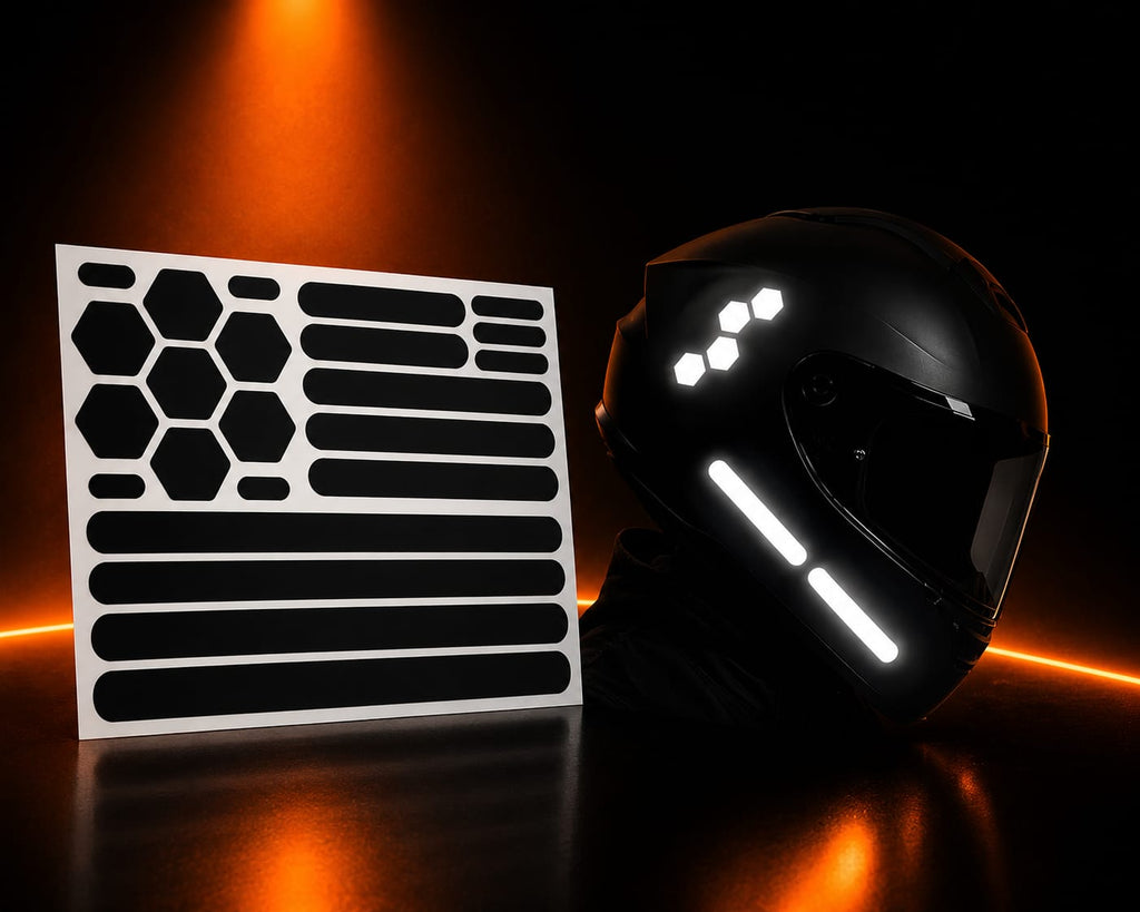 Moto-Vault Reflective Helmet Stickers