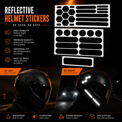 Moto-Vault Reflective Helmet Stickers
